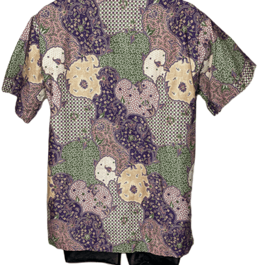 1980's Batik Shirt Size L