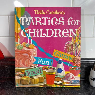 1964 Betty Crocker's Parties for Children | Vintage Kids Cookbook Hardcover | Party Planning  | Recipes & Games | Children's Cookbook 