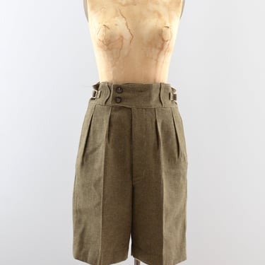 Vintage 1950s Wool Shorts