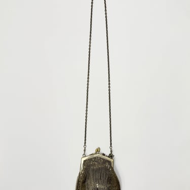 Whiting & Davis Copper Fringe Bag