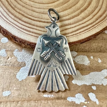 FRED HARVEY ERA Vintage 40s Thunderbird Dog Tag | 1940 | Love