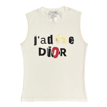 J'Adore Dior White Tank