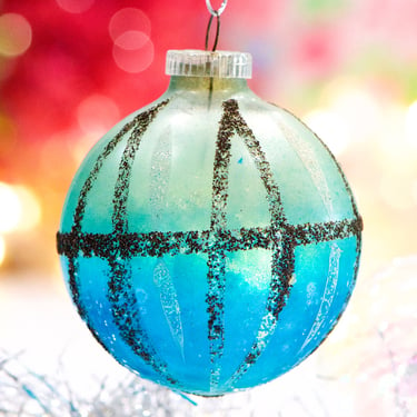 VINTAGE: West German Mercury Glass Ornament - Christmas Ornament - Glittered Ornament - Made in Germany - SKU 30-408-00031200 