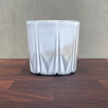 Black Porcelain Ceramic "Stealth" Cup  -  Glossy "Snow" 