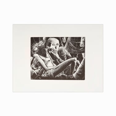 William Schaff Print on Paper Scratchboard Portfolio Plate Limited of 40 