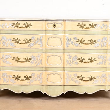 John Widdicomb French Provincial Louis XV Painted Dresser, Circa 1950s