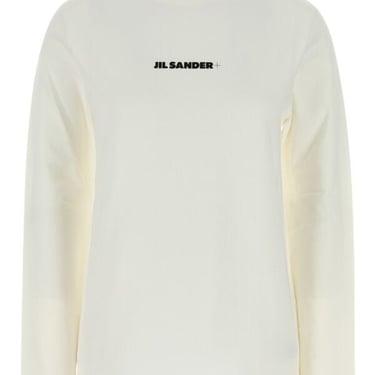 Jil Sander Women White Cotton T-Shirt