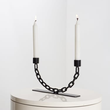Black Chain Candleholder by BOONIES 