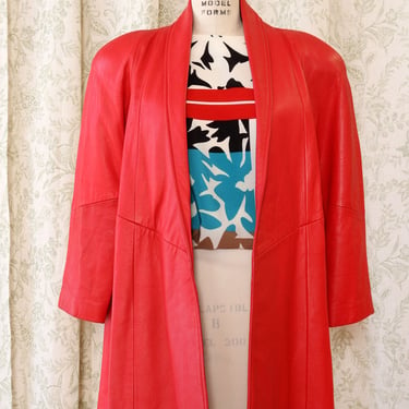 Rad Red Leather Swing Jacket XS/S