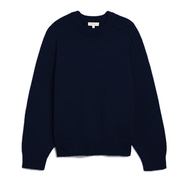 Haruhi Cotton Sweater - Navy