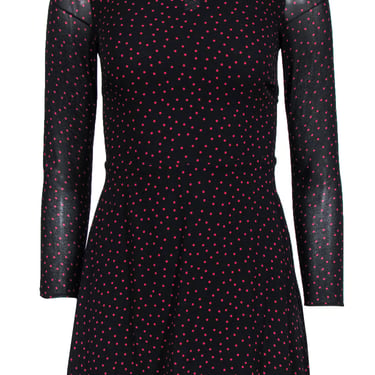 knee length dresses for ladies Reformation Hugh Mini Dress Black Crepe Size 10 Long Sleeve Shirtdress –  Celebrity Owned main image 1