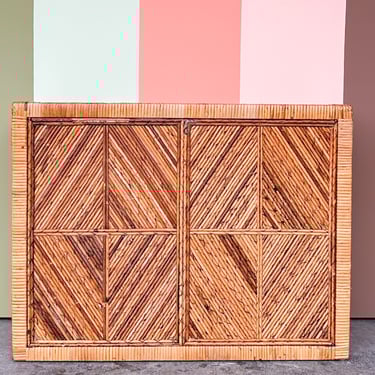 Pencil Reed Rattan Cabinet