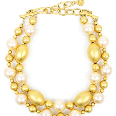 Givenchy Goldtone Beaded Choker