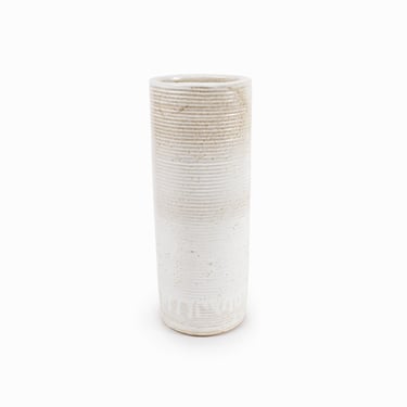 Vintage Crate & Barrel Ceramic Vase Cylinder 4015 