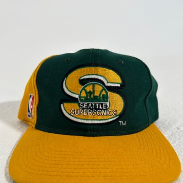 Vintage 1990's Seattle SuperSonics Sports Specialties &quot;S&quot; Snapback Hat