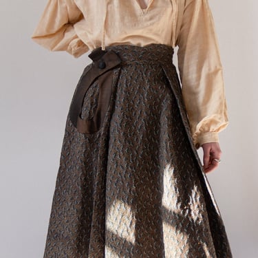 50s Brocade Pleated Skirt | 0/2 