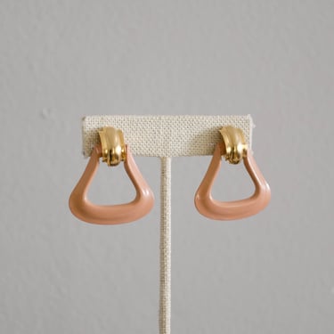 blush pink earrings | geometric earrings 