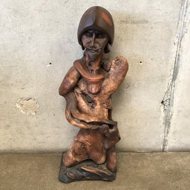 Boris Kutchukov Organic Signed Sculpture of Conquistador