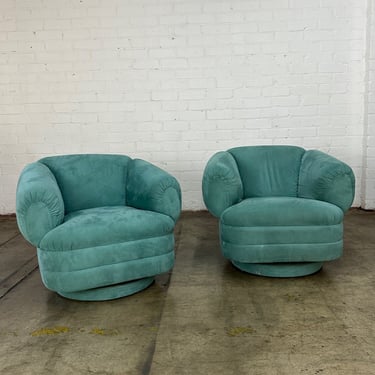 Post Modern Barrel Swivel Lounge Chairs- sold individually 
