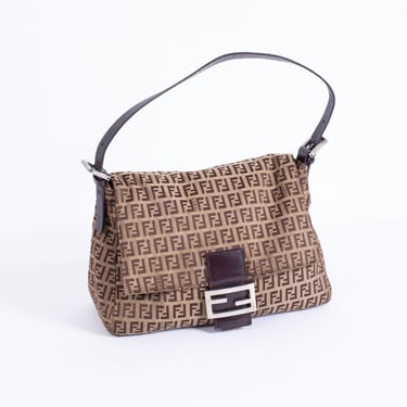 Fendi Zucca Print Mamma Baguette Shoulder Bag