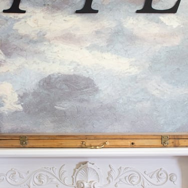 antique french wooden shotgun case