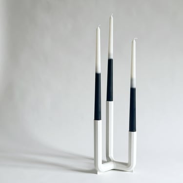 IKEA Candelabra, White Aluminum, Discontinued PS 2017 Designed by Henrik Preutz 