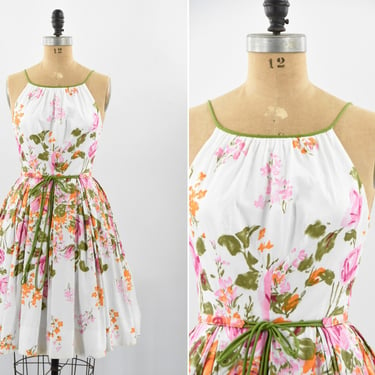 1950s Summer Planting dress 
