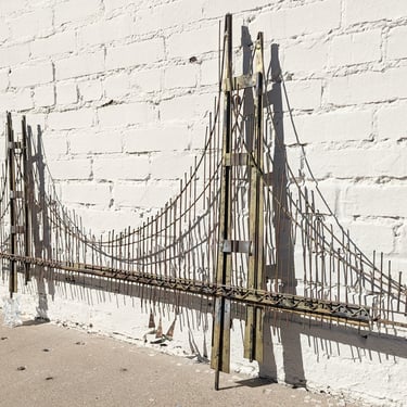 Mid Century Modern C Jere Metal Bridge Sculpture 