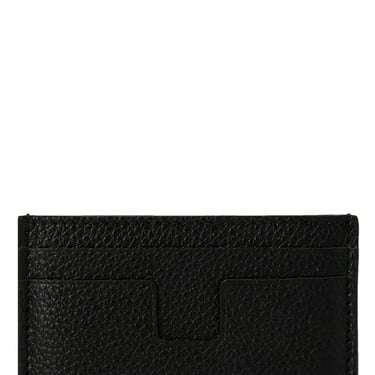 Tom Ford Men Logo Leather Card Holder