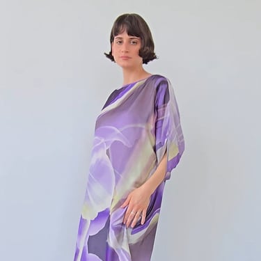 Armani Soft Iris Silk Dress (M)