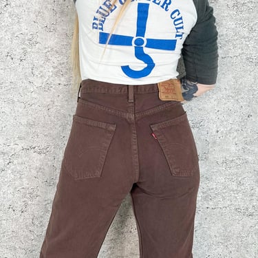 Levi's 501 Vintage Brown Jeans / Size 29 