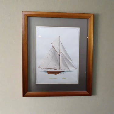 # Howard Rogers Framed Ship Art - Vigilant 1893