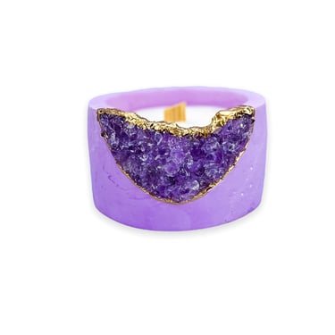 Geode Crystal Soy Candle | Concrete Candle | Christmas Gifts 