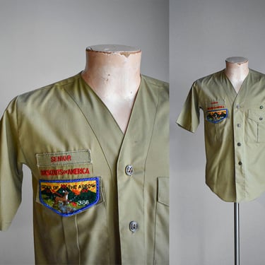 Vintage Boy Scouts of American Uniform Shirt 