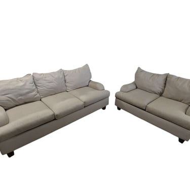 Beige Couch & Loveseat Set