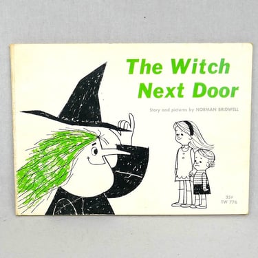 The Witch Next Door (1965) by Norman Bridwell - nice witch neighbor - Vintage Paperback Children's Book 