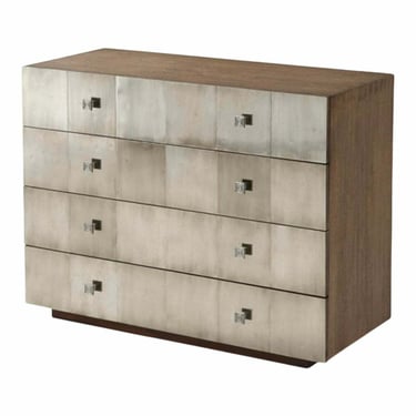 Theodore Alexander Industrial Modern Step and Repeat Chest of Drawers