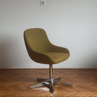 Vintage Green Egg armchair / mid-century retro chair / Kamnik chair / Yugoslavian design from the seventies /  home or office 1970s 