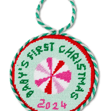 Needlepoint Ornament - Baby's 1st