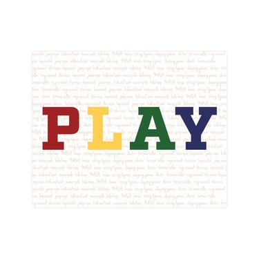 PLAY Fine Art Poster Print 