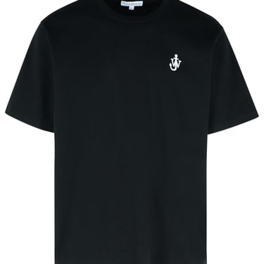 Jw Anderson Black Cotton T-Shirt Men