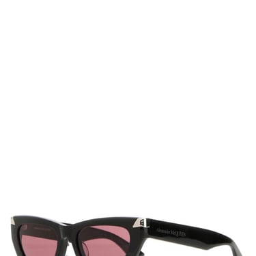 Alexander Mcqueen Women Black Acetate Punk Rivet Sunglasses