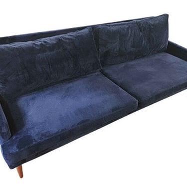 Indigo Velvet Sofa