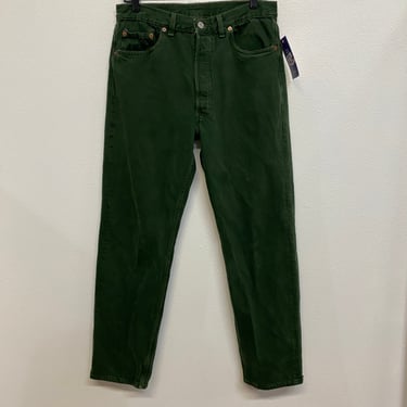 90s green Levi’s 501 jeans