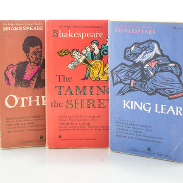 Shakespeare Playwrights | Othello, King Lear, Taming of the Shrew | Vintage Paperback 