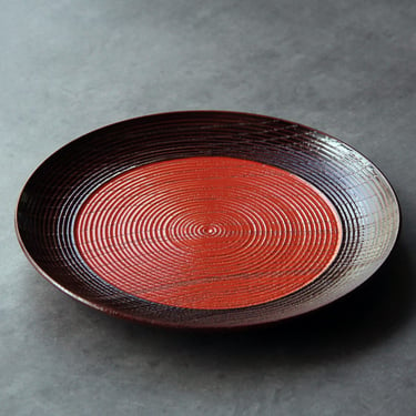 17.5cm / Wooden Plate |  Tea Ceremony | Lacquerware | Japanese Tableware 