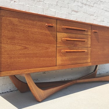 Mid Century English Modern Teak Sideboard by Beithcraft 