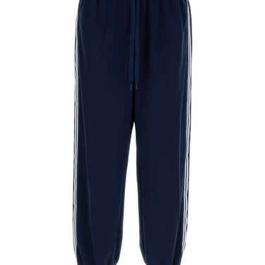 Gucci Man Navy Blue Jacquard Joggers