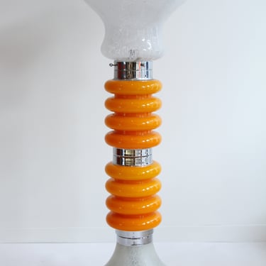 Orange Tiered Floor Lamp by Carlo Nason for Mazzega