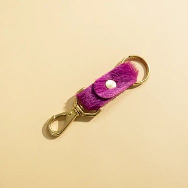 PRIMECUT Keychain - Fuchsia Hair on Hide